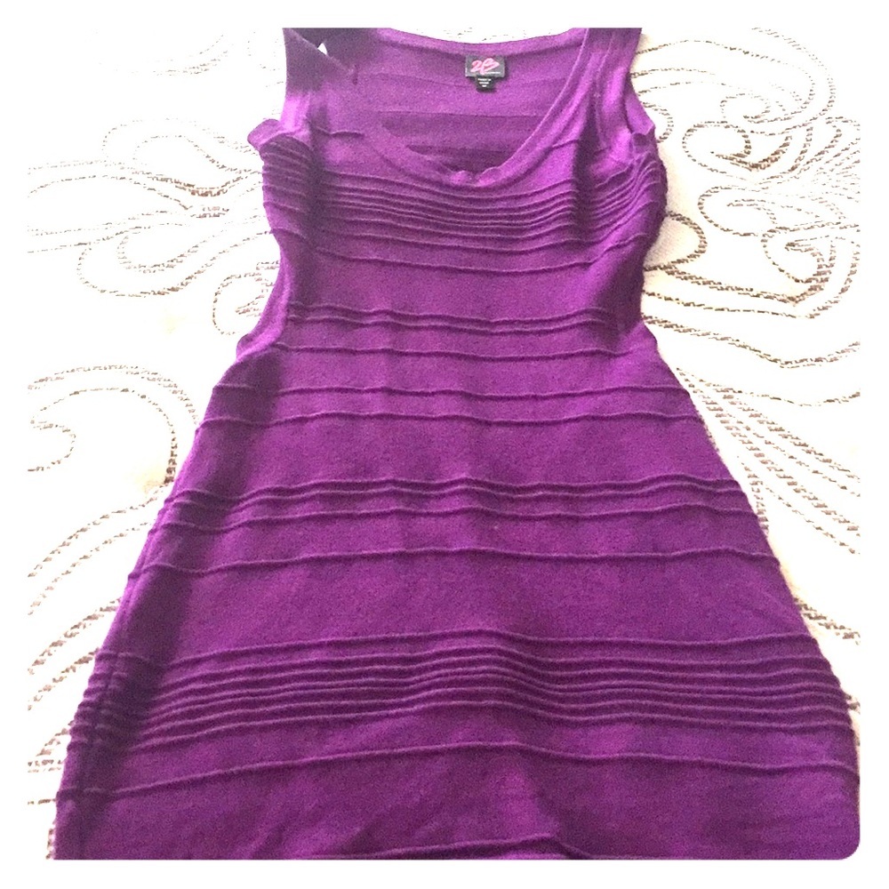 Sexy comfy purple dress